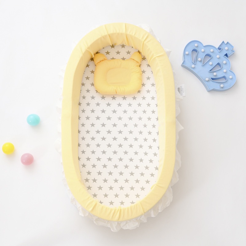 Transfronterizo nueva almohadilla de pañales cama de bebé cama media extraíble y lavable plegable cama de bebé portátil cama biónica a prueba de orina