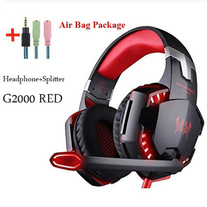 Cross-border KOTION EACH Indro G2000 computer game headset headset with microphone to eat chicken PS4