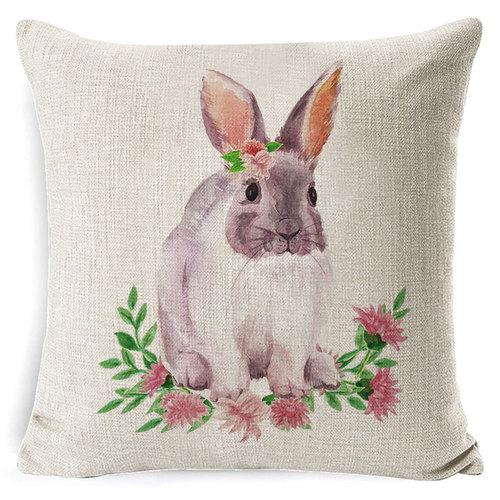 Easter pillowcase cross-border new rabbit egg pillow cushion home supplies Amazon spring pillowcase