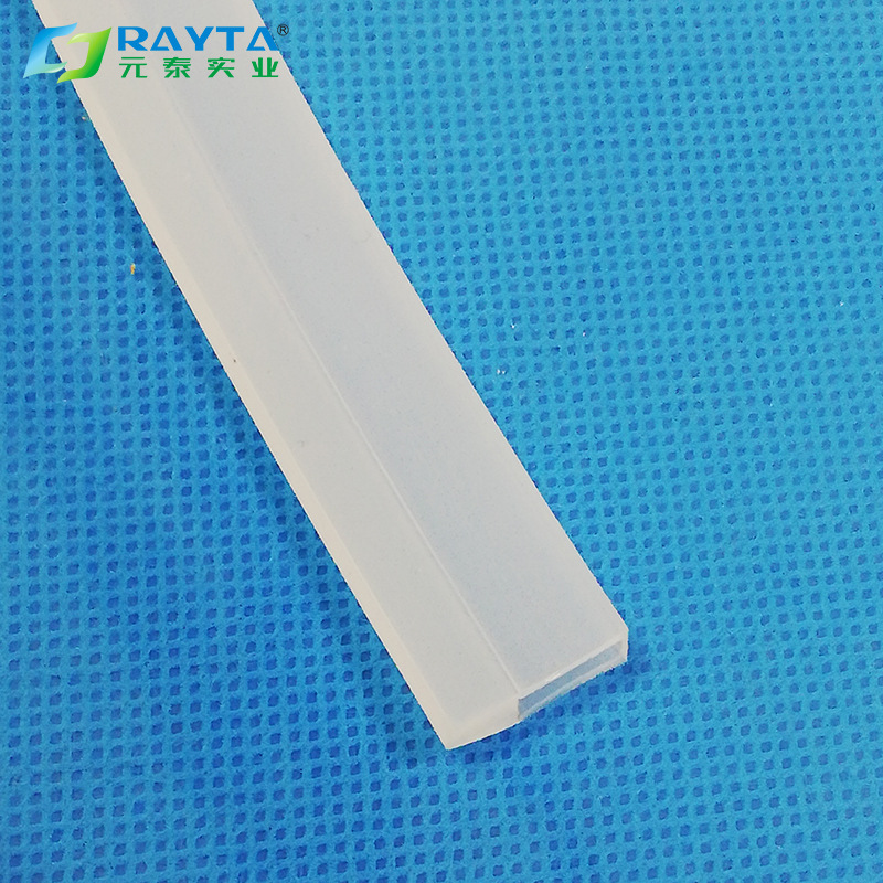 厂家供应8宽汽车灯条用侧发光套管透明led硅胶管偏心套管柔性防水