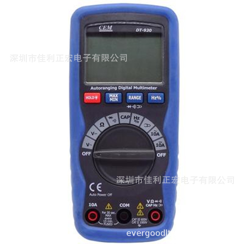 CEM华盛昌DT-930数字迷你 自动量程直流交流电阻检测仪