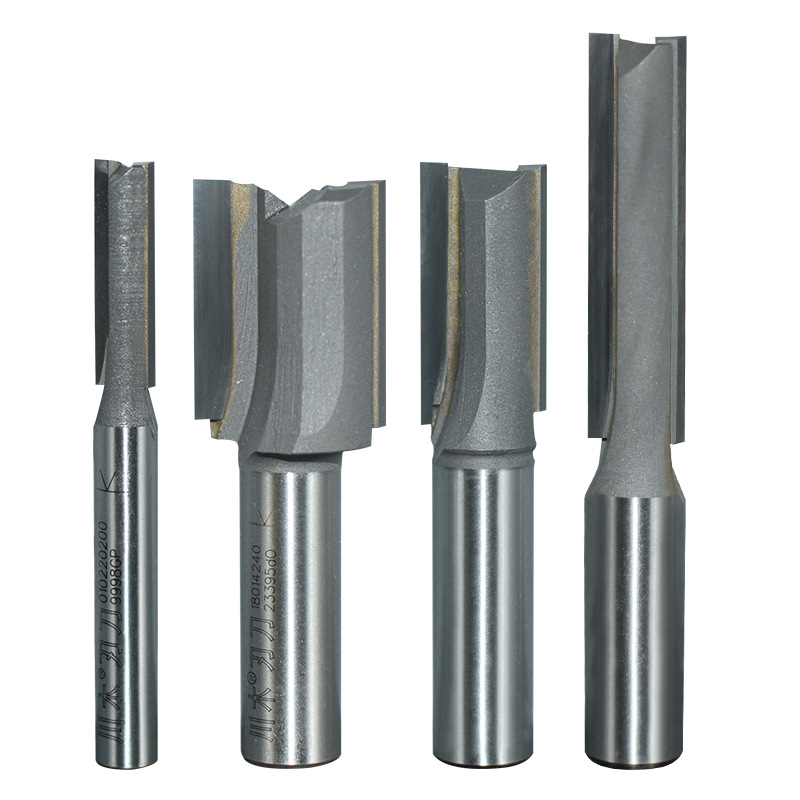 Chuanmu metric straight knife 1801 milling cutter woodworking tool cutting slotting 1/4 handle trimming machine carving electromechanical wood milling