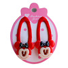 Children's cartoon hair accessory, resin, hairgrip, bangs, new collection, Korean style, 1 pair