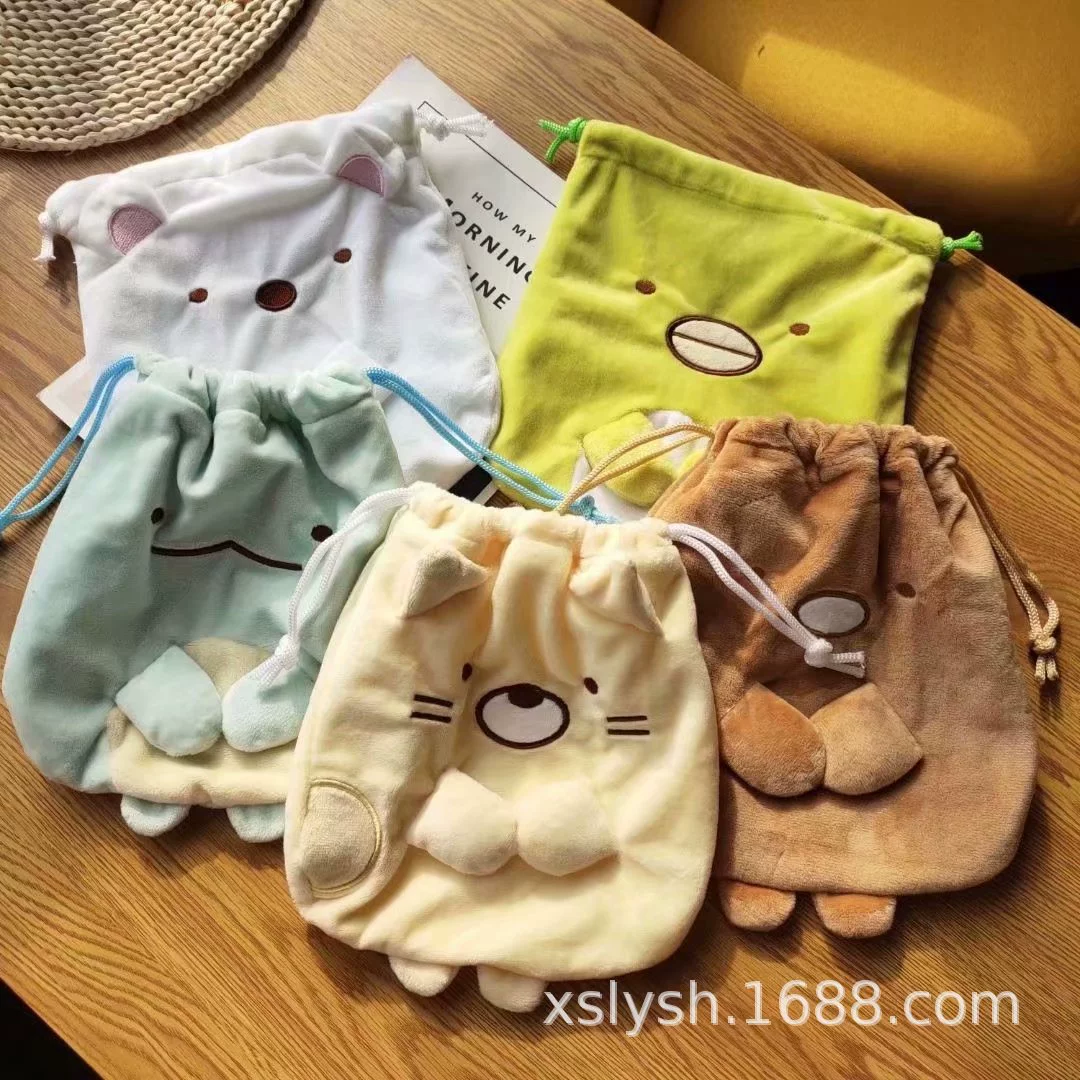 Japanese cute wallet, storage bag, drawstring