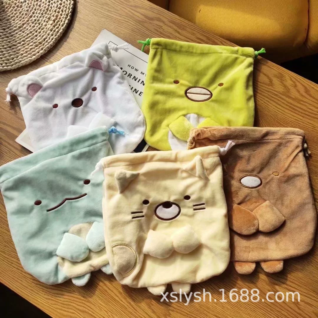 Japanese cute wallet, storage bag, drawstring