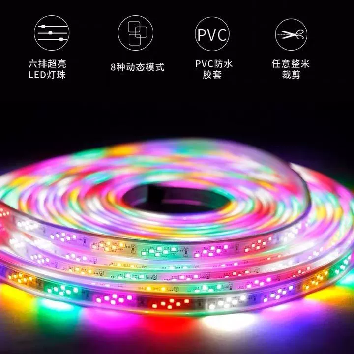 LED-походная сверхяркая светодиодная лента, мигающий светильник