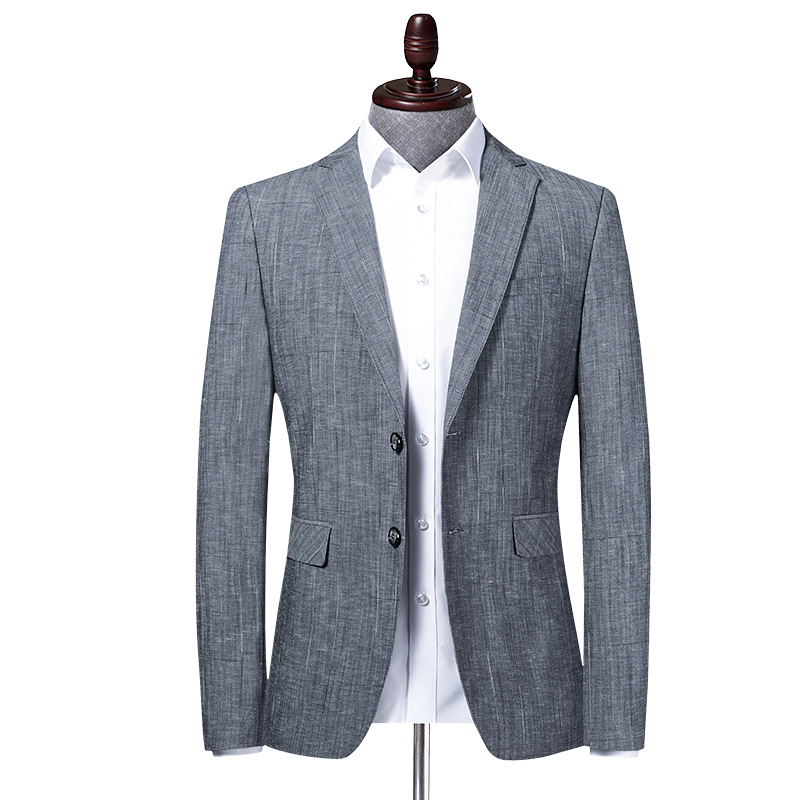 Abbigliamento maschile primavera nuovo uomo casual abito stile coreano sottile modal cotone piccolo abito uomo sottile abito_voghion.com