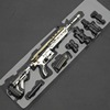 Jedi Gatalion weapon SCAR-L AWM M416 Five-claw Golden Dragon M24 belief light gun mold keychain