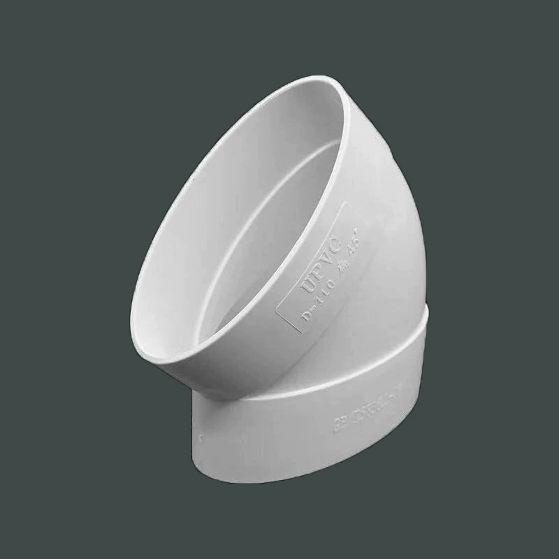 Заводская оптовая PVC45° косой плоский изгиб плоские трубы Прямой сток унитаз сдвиг плоская арматура