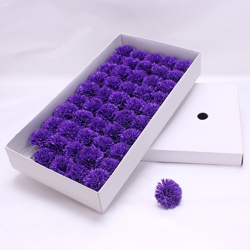 Carnations Flower Head-Deep purple