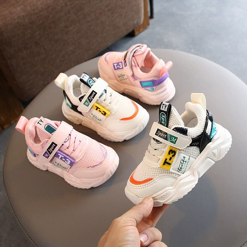 Детская сетчатая обувь, кроссовки, Женская Осенняя обувь для отца на 2023 год для мальчиков От 1 до 6 лет 3 Детские маленькие белые туфли, детская обувь для малышей