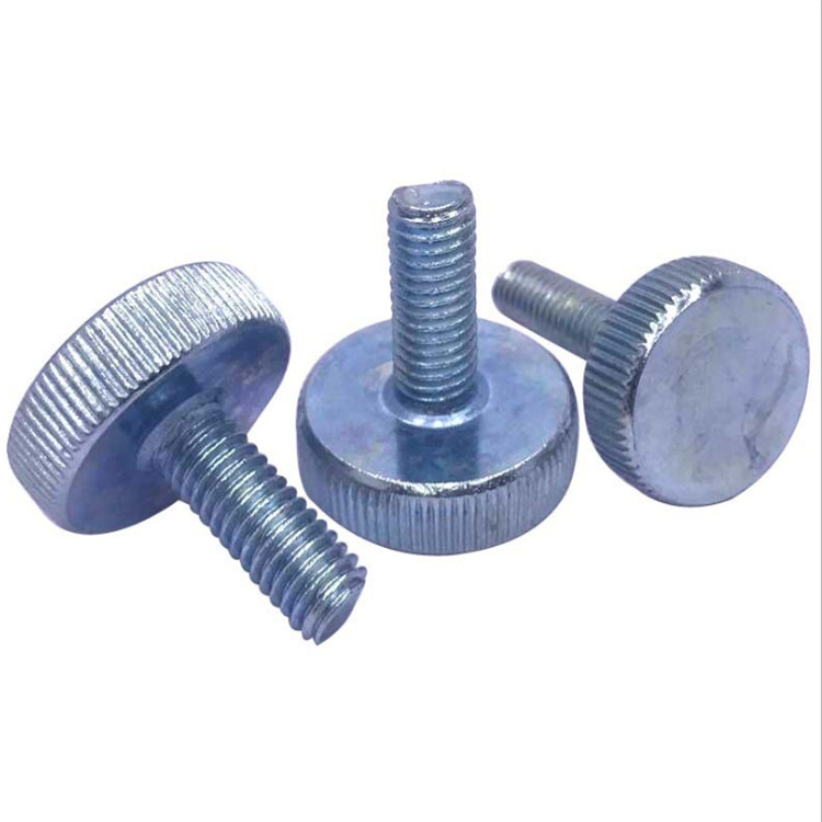 GB835手紧调节螺丝 平头手拧螺丝 滚花大圆头螺栓不锈钢304.316L