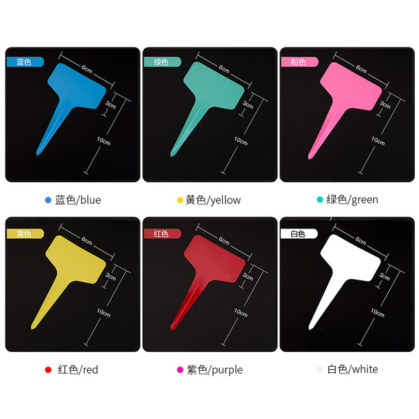 Factory supply PVC material T -type gardening plastic label flower…