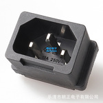 LANZMFG朗正LZ-14-12 品字插座三芯插座C14插座AC电源插座全铜