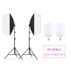 Soft light box*2+lamp frame*2+155W LED white light ball bubble*2