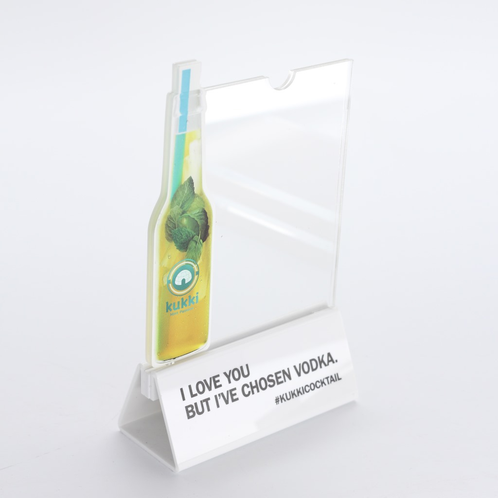 亚克力创意酒水牌压克力菜单夹有机玻璃酒水牌餐厅UV印菜单展示牌