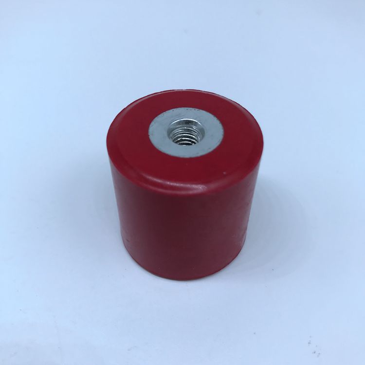 低压柜体装置配套件：MNS30*30 M8红色绝缘子，圆柱形绝缘子