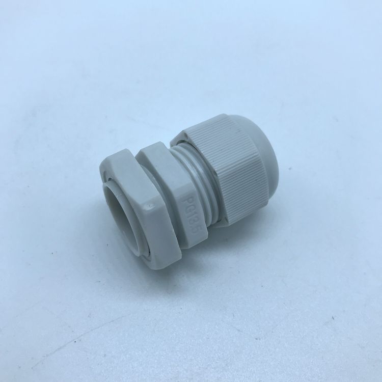 低压柜体装置配套件：PG系列白色尼龙电缆接头，电缆螺旋式接头