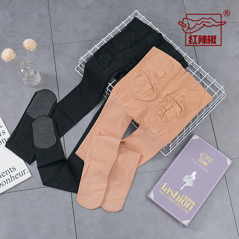 Red pepper 60D slimming hip lifting thickened stockings pantyhose spring and autumn velvet 9780 medium thick leggings wholesale