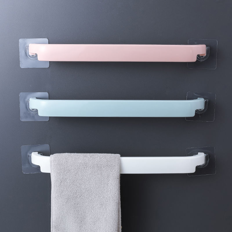 Punch-free Towel Rack Nordic Towel Bar Towel Hanging Shelf Plastic Kitchen Rack Bathroom Storage Rack Punch-free Towel Rack Nordic Towel Bar Towel Hanging Shelf Plastic Kitchen Rack Bathroom Storage Rack