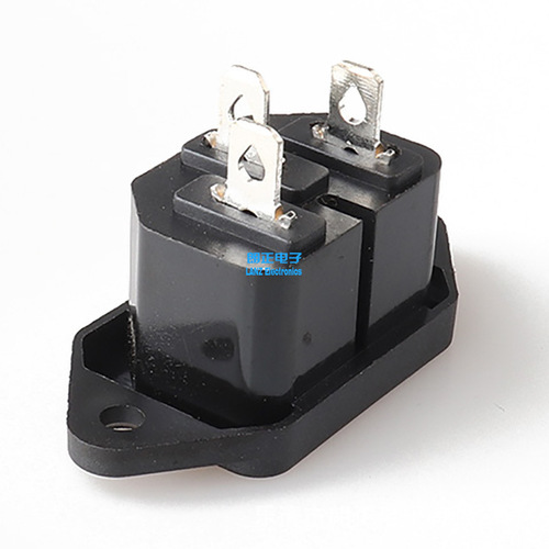 LANZMFG Langzheng LZ-16-1 hot AC power socket C16 socket three-core socket with ear screw hole