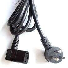 美标三插墙壁拐弯美式插头线90度弯头美规三插电源线打印机热水壶