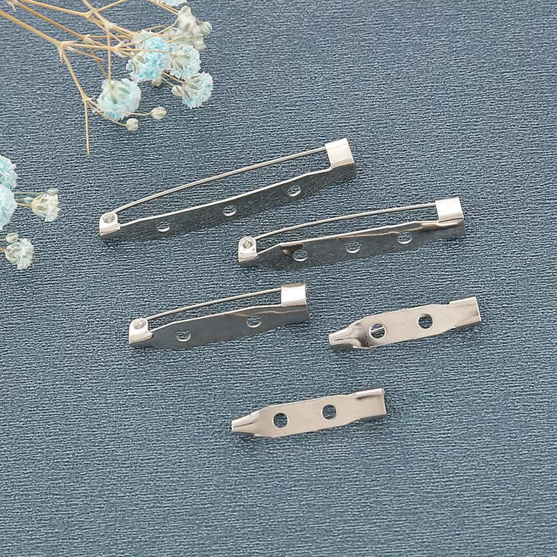 金属DIY简易别针 圆盘别针 圆形孔胸针别针配保险胸针厂家批发