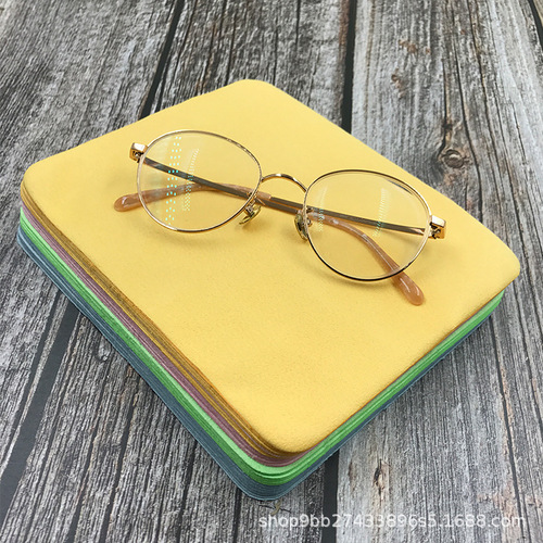 Manufacturer wholesale customized island silk suede glasses cloth mobile phone jewelry cleaning cloth imitation leather cloth