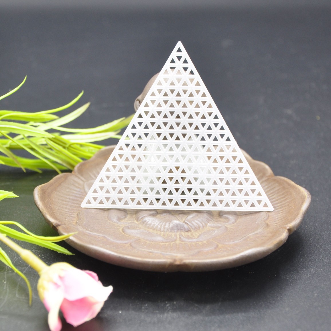 DIY手工塑料网格批发异形三角型塑料网格多型套