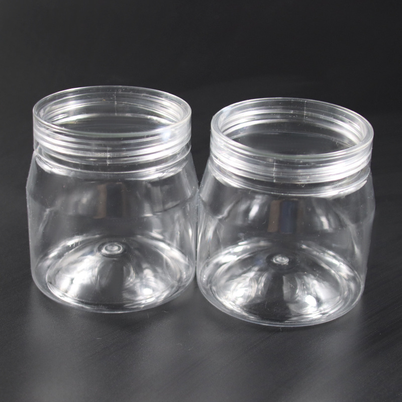 透明食品塑料罐茶叶糖果密封罐包装瓶食品包装塑料瓶杂粮收纳罐