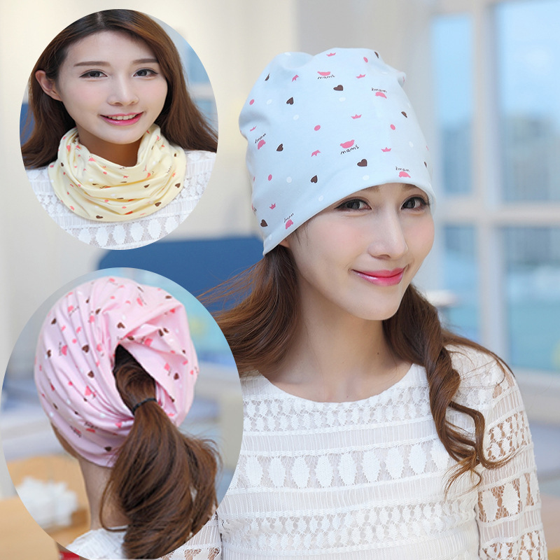 Korean style maternity hat, versatile slouch hat, multi-functional maternity hat, postpartum windproof hat, double-layered pullover hat.
