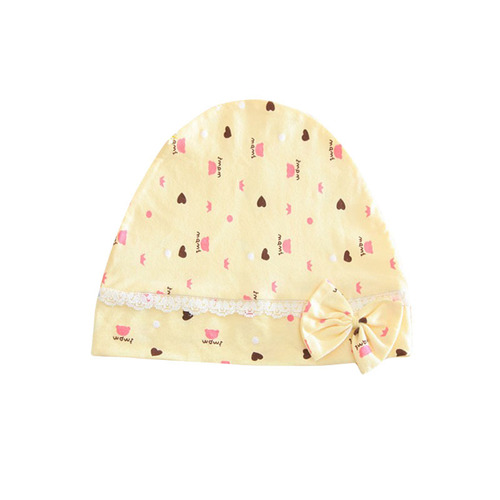 Korean-style polka dot bow anti-headwind maternity cap, postpartum cap, postpartum recovery cap, mother and baby supplies
