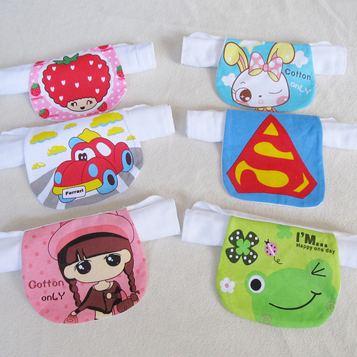 Baby Sweat Absorbent Towel 4-6 Layers Kindergarten Cotton Gauze Back Towel Children's Sweat Barrier Towel Large, Medium, Small Sizes