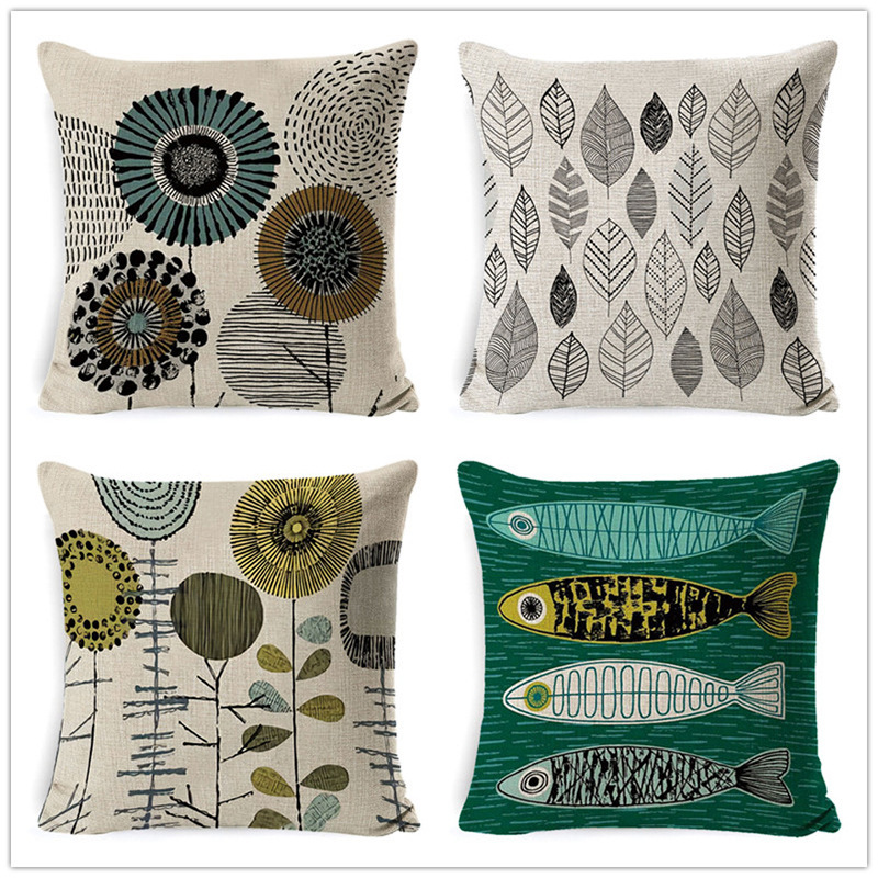 Amazon Cross-Border Popular Sofa Holiday Seat Cushion Pillow Case Linen Modern Minimalist Home Temu Pillow Case