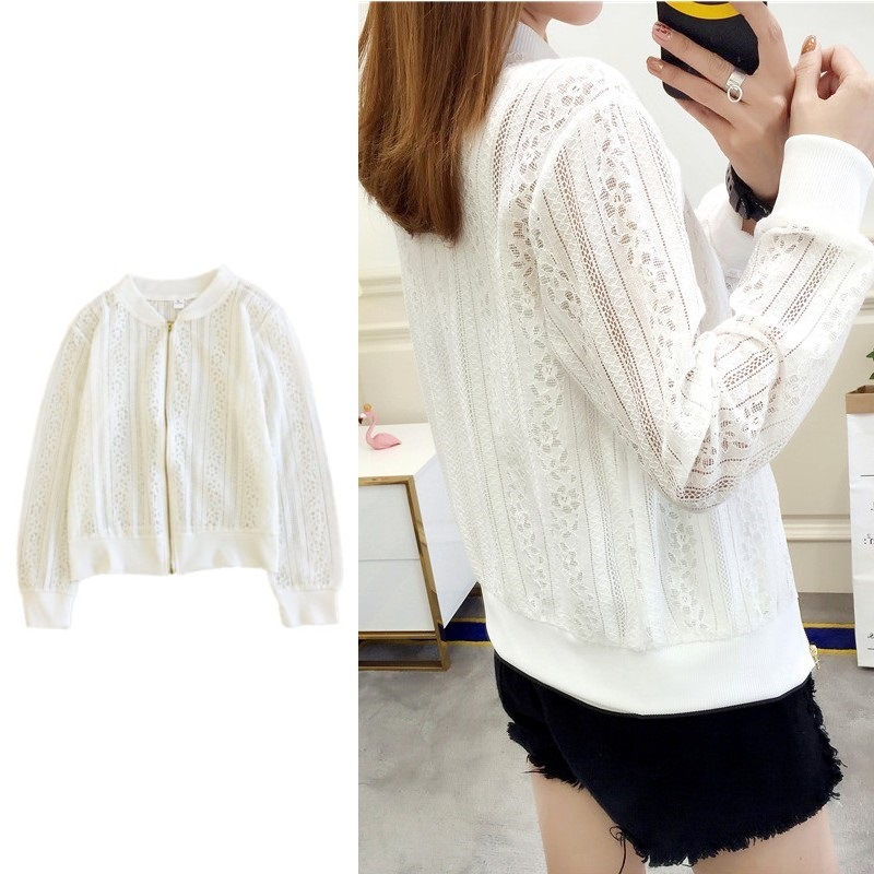 Japanese and Korean Cross-Border Southeast Asian New Women's Fashion 2026 Summer Women's Lace Sun Protection Outerwear Long-Sleeve Jacket Top Japanese and Korean Cross-Border Southeast Asian New Women's Fashion 2026 Summer Women's Lace Sun Protection Outerwear Long-Sleeve Jacket Top