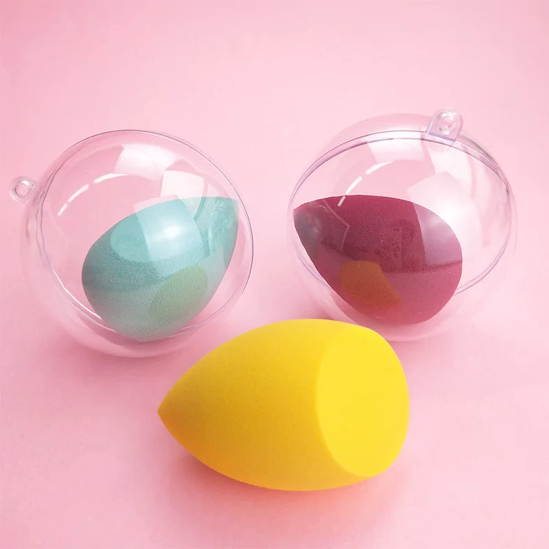 Cosmetic sponge, transparent storage box drop-shaped, material