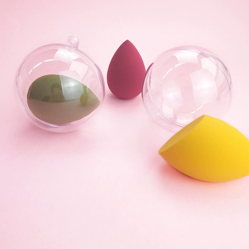 Cosmetic sponge, transparent storage box drop-shaped, material