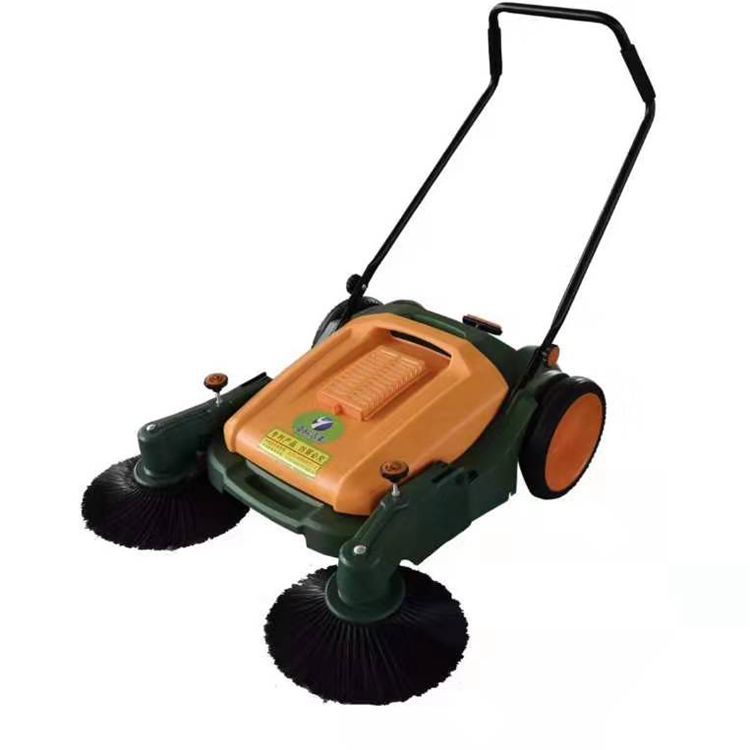 无动力手推式扫地机  1110型车间吸尘喷雾扫地车