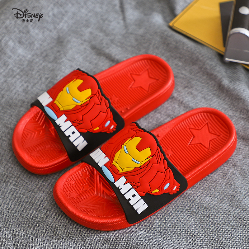 [30% de descuento en la compra] Disney Summer New Marvel Indoor Antideslizante Home Ice Snow Children's Zapatillas exteriores