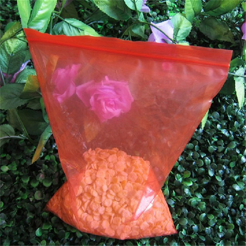 厂家直销 加厚红色胶袋20*30CM封口塑料袋袋 红色卡口袋批发 印刷