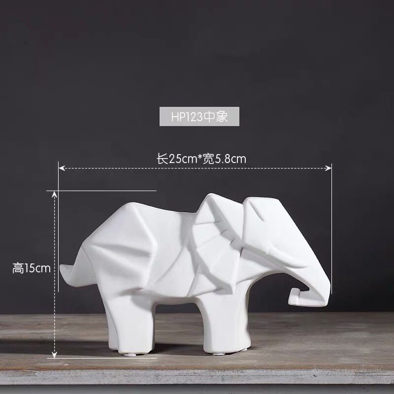 Creativo simple origami elefante decoración pasillo TV gabinete sala de estar hogar artesanía decoración vino gabinete decoración al por mayor