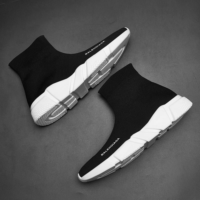 2020秋季新款冬季男鞋韩版潮流百搭男士运动休闲潮鞋袜子高帮板鞋