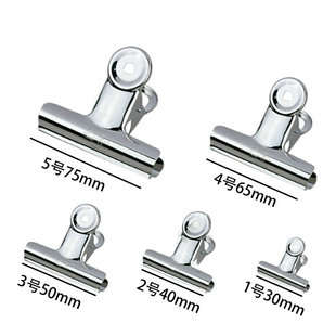 Wei An Brand Stainless Steel Clip 30 40 60 75mm Metal Clip Round Ticket Clip