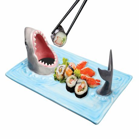 Japanese Internet Celebrity Seaside Shark Plate Dumpling Plate Dining Table Kitchen Decoration Sushi Plate