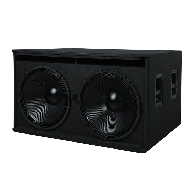 Etapa grande de audio doble de 18 pulgadas de alta potencia pasiva subwoofer Altavoz profesional equipo de audio al aire libre transfronteriza