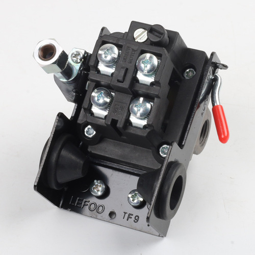 FBANG air compressor air pump accessories horizontal four-hole switch red handle automatic pressure controller wholesale