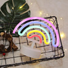 LED rainbow decorations for bed, creative night light for bedroom, internet celebrity