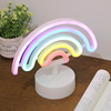 LED rainbow decorations for bed, creative night light for bedroom, internet celebrity