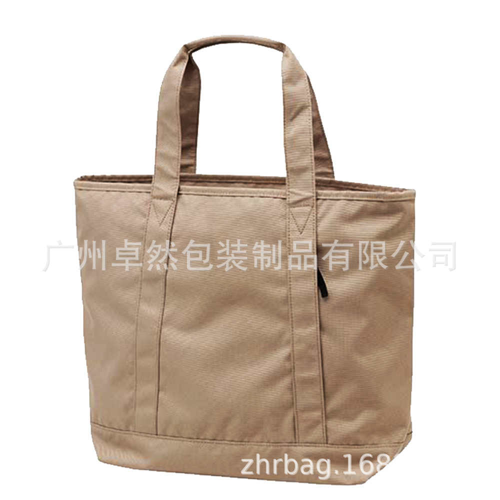 生产 尼龙女包 有内衬带拉链可通勤 卡其色牛津布手提包