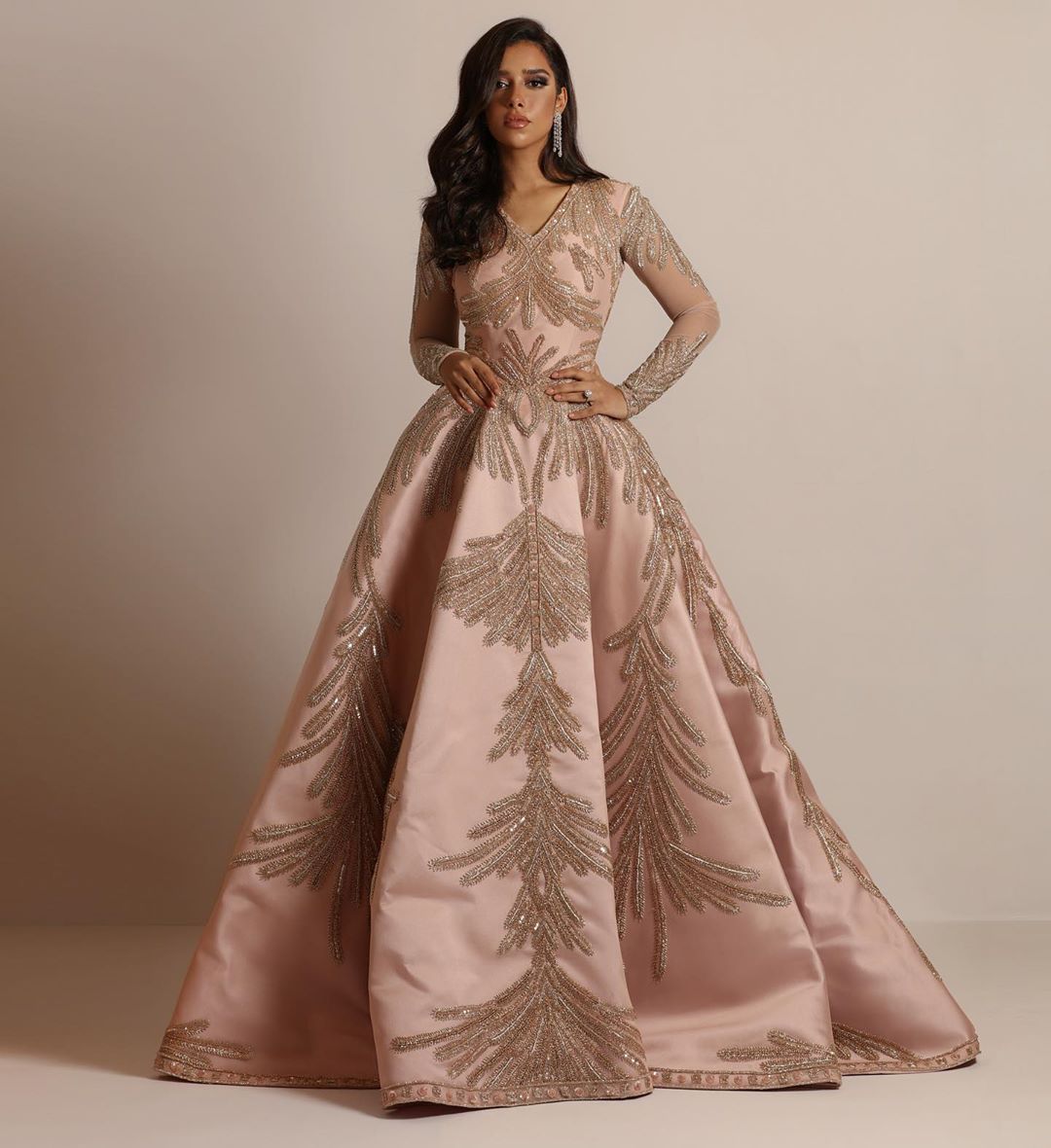 Vestido Largo con Estampado Dorado, Estilo Europeo y Americano, Primavera 2025, para Mujer, Comercio Exterior, Plataforma Independiente, Vestido de Noche Sexy para Banquetes, Color Rosa